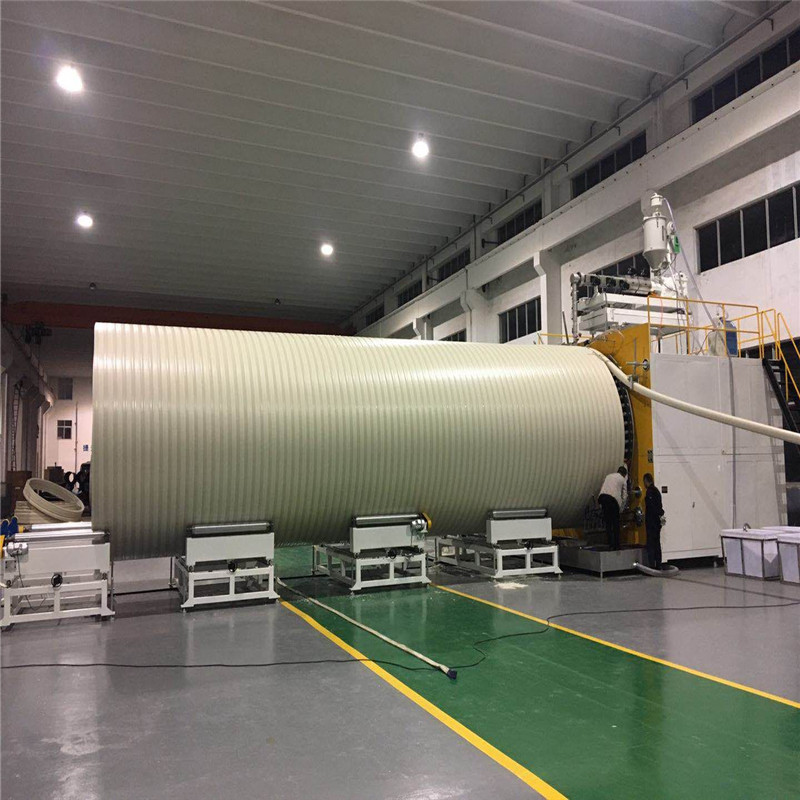 HDPE büyük çaplı kanalizasyon drenaj borusu üretim hattı