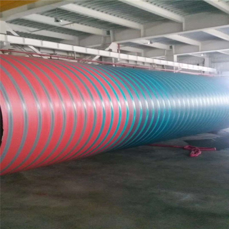 HDPE çift duvarlı helis boru ekstrüzyon hattı